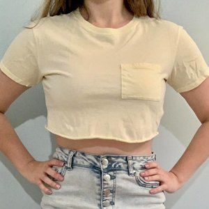 Pastel Yellow Garage Crop